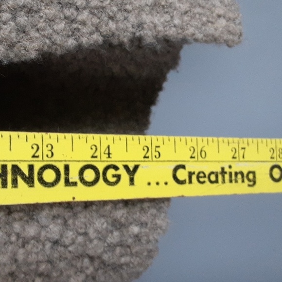 Ann Taylor Loft Camel Tan Wool Blend Italian Yarn Sherpa Waterfall Cardigan - Picture 5 of 9